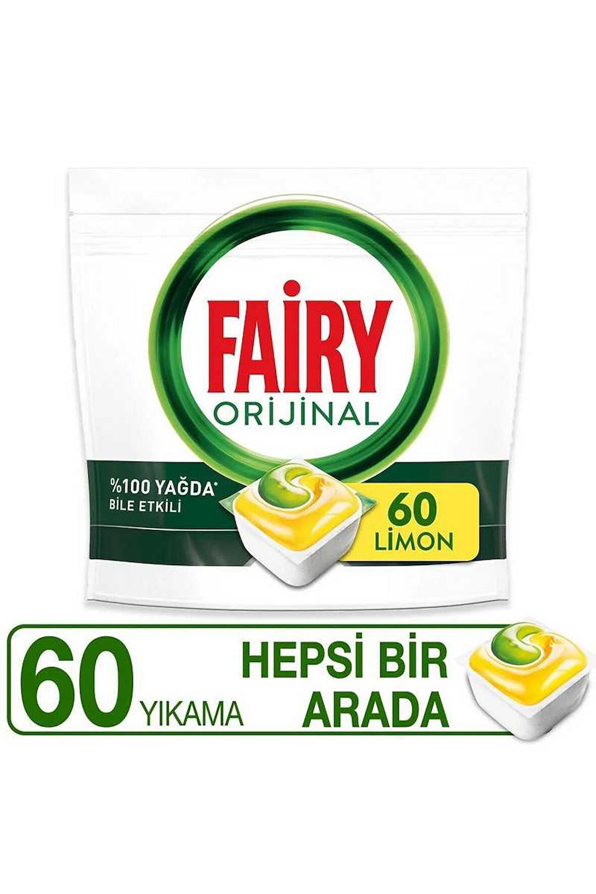 Fairy Hepsi Bir Arada Bulaşık Makinesi Tableti 60'lı 