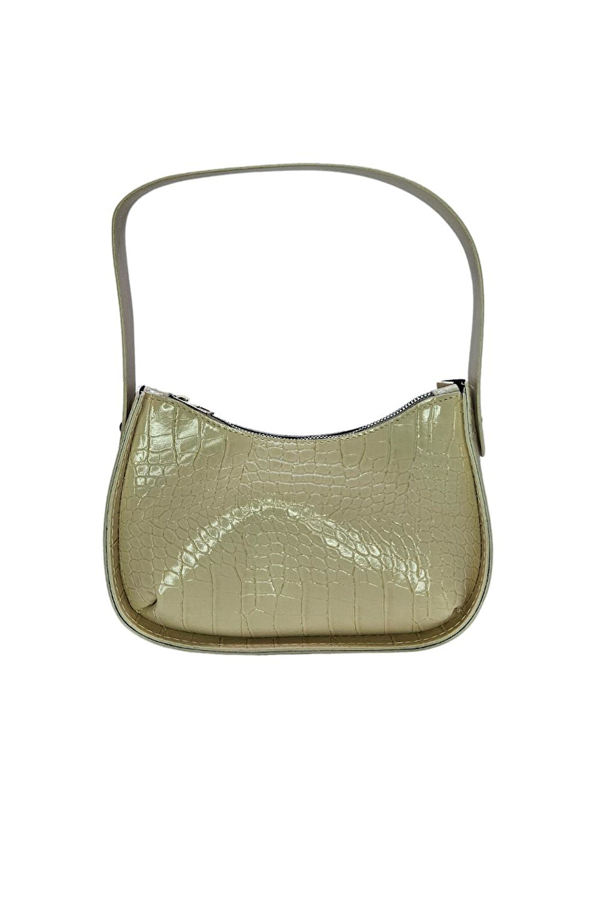 Vos Versa Kadın Baget Omuz Çanta Krokodil Desenli