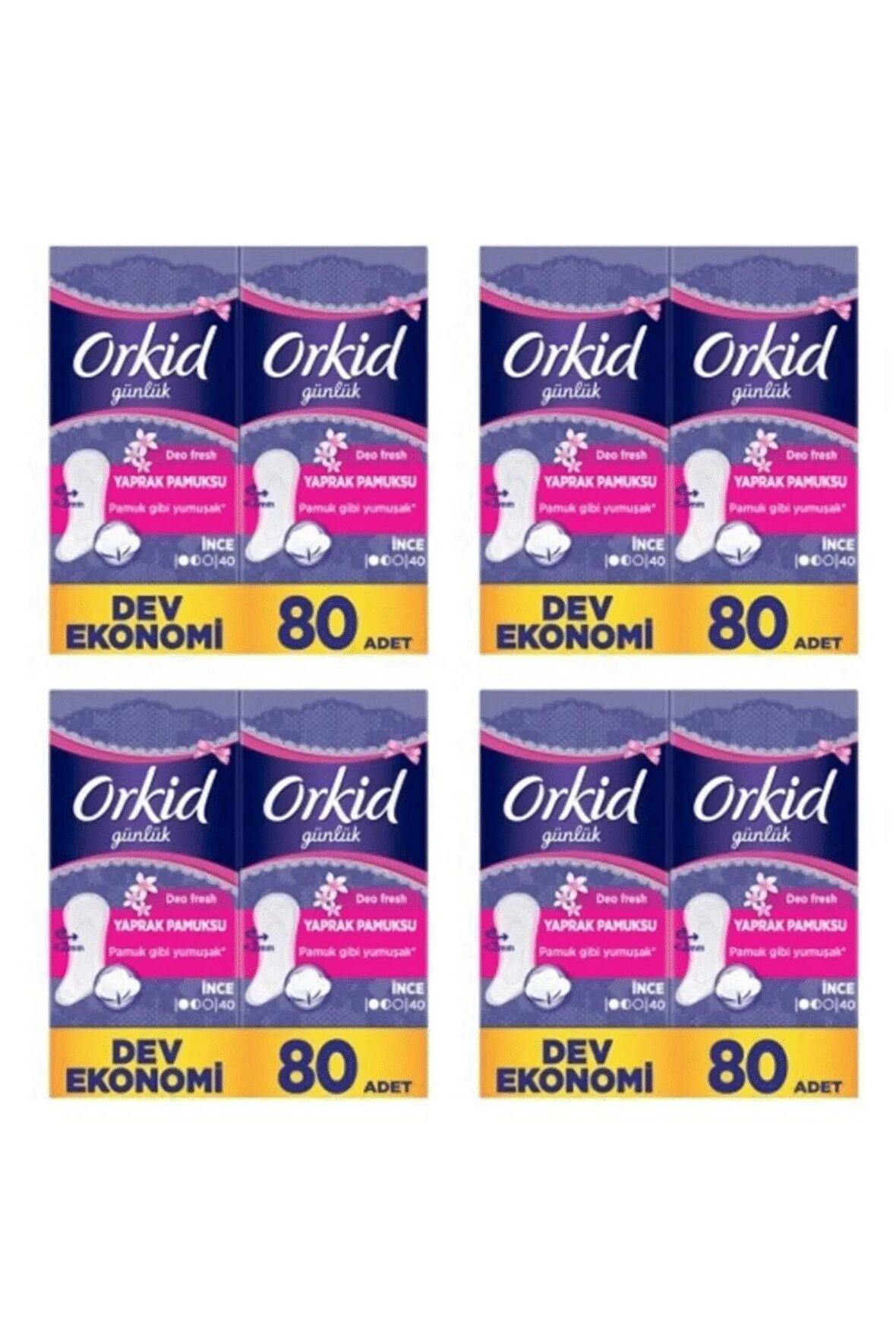 Orkid 4x80'li Günlük Ped