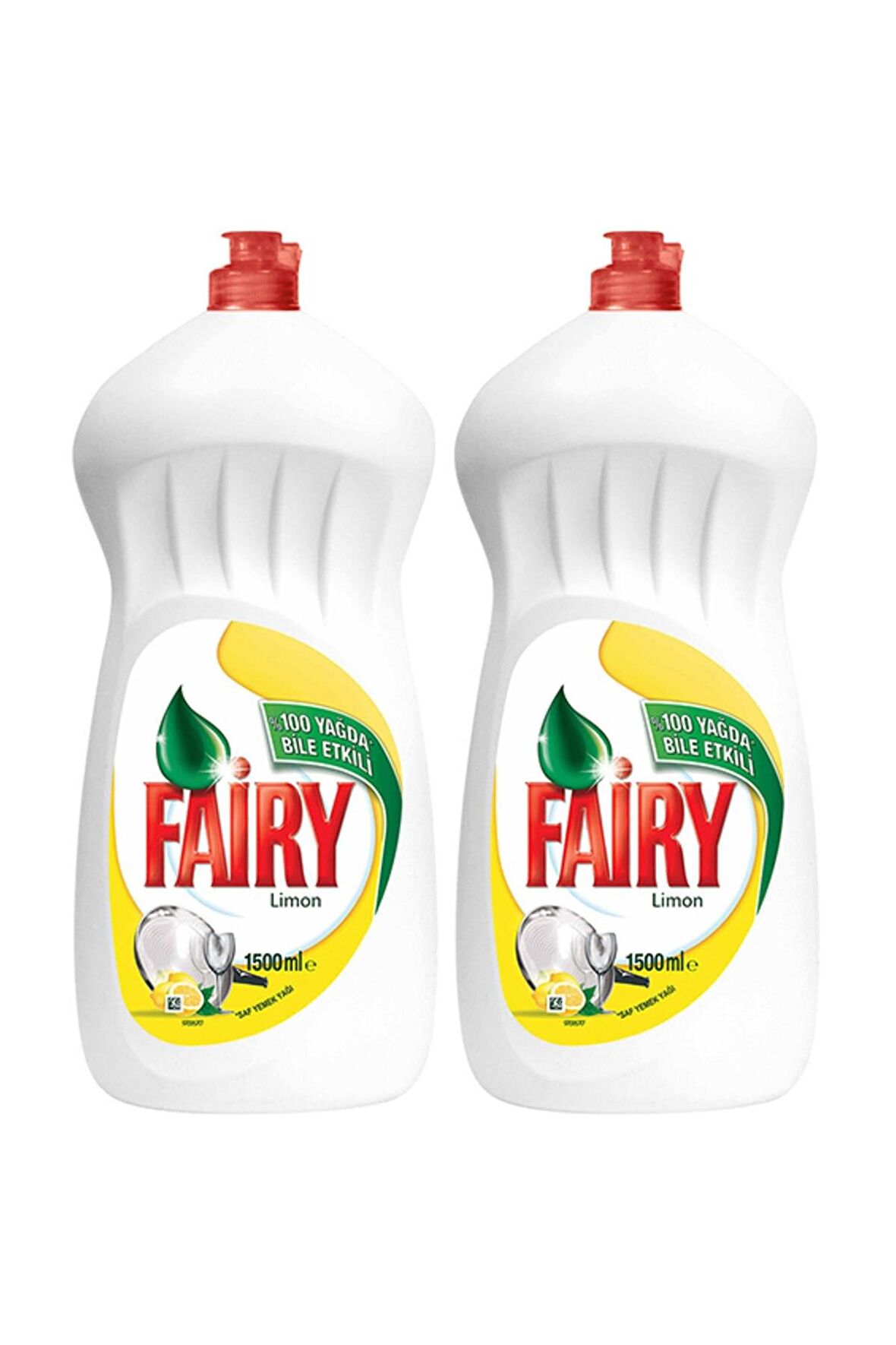 Fairy Bulaşık Deterjanı 1500 ml Limon x 2 Adet