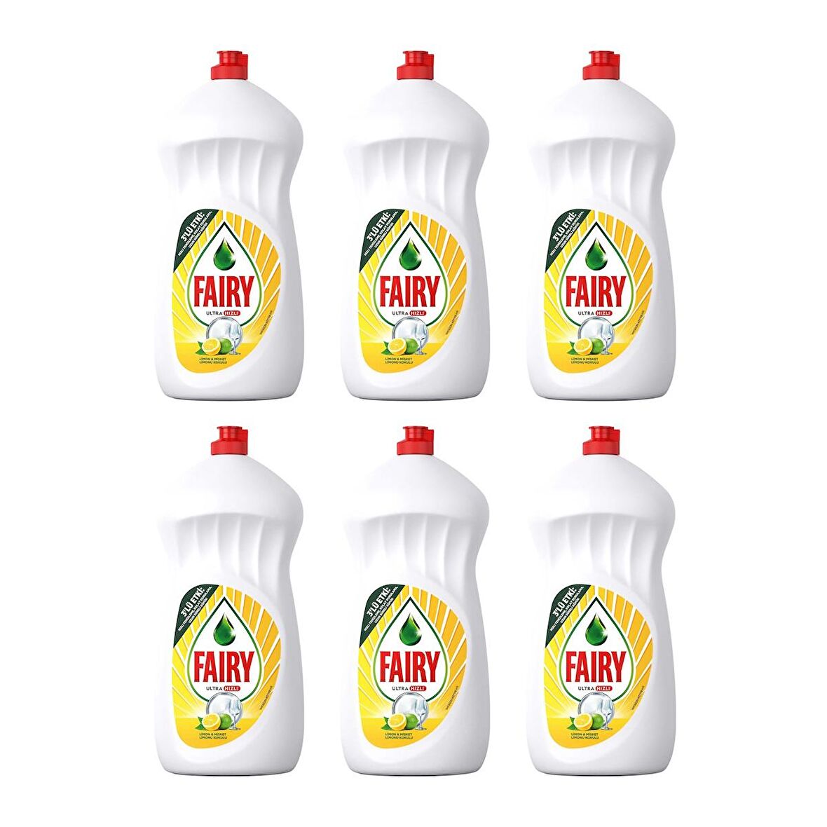 Fairy Bulaşık Deterjanı 1500 ml Limon x 6 Adet