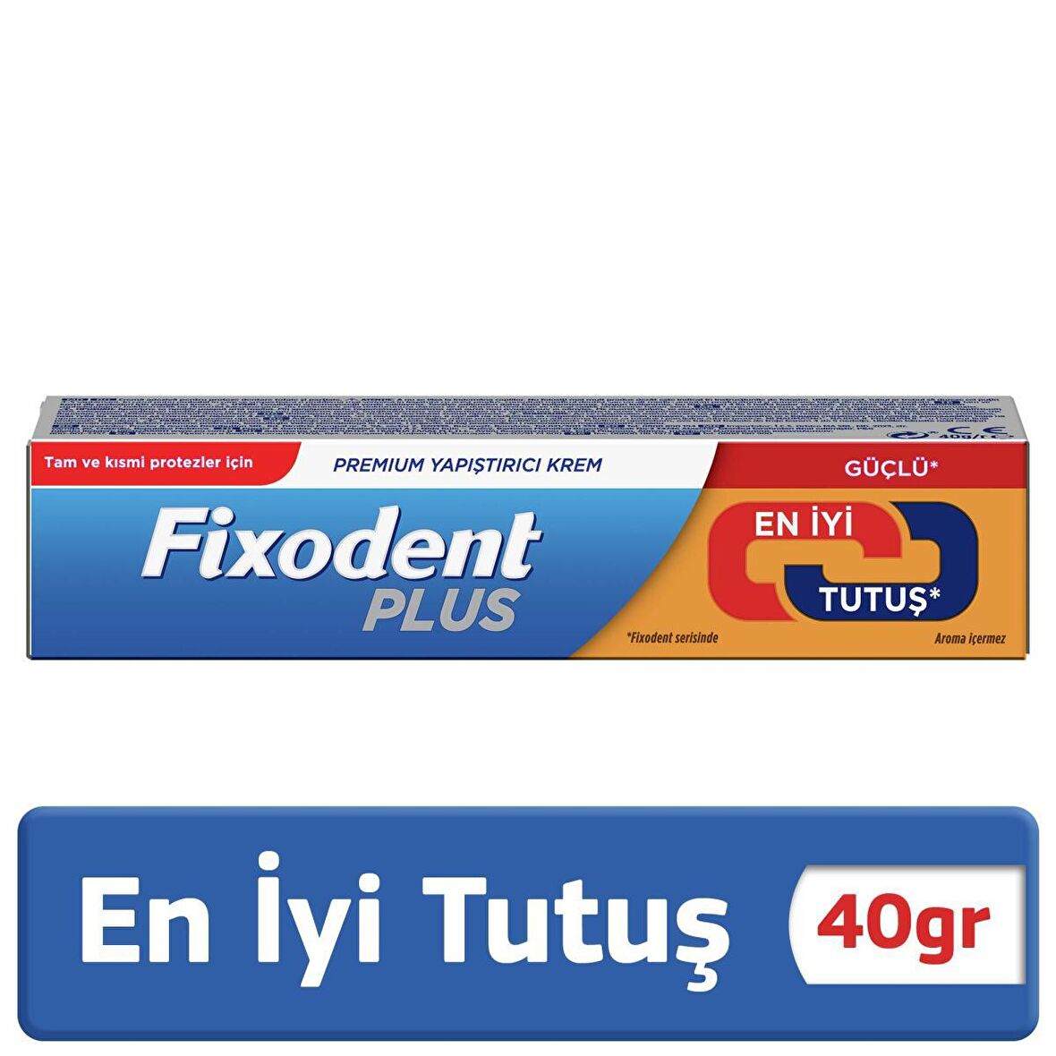 Fixodent Plus En İyi Tutuş Diş Protez Yapıştırıcı Krem 40 gr