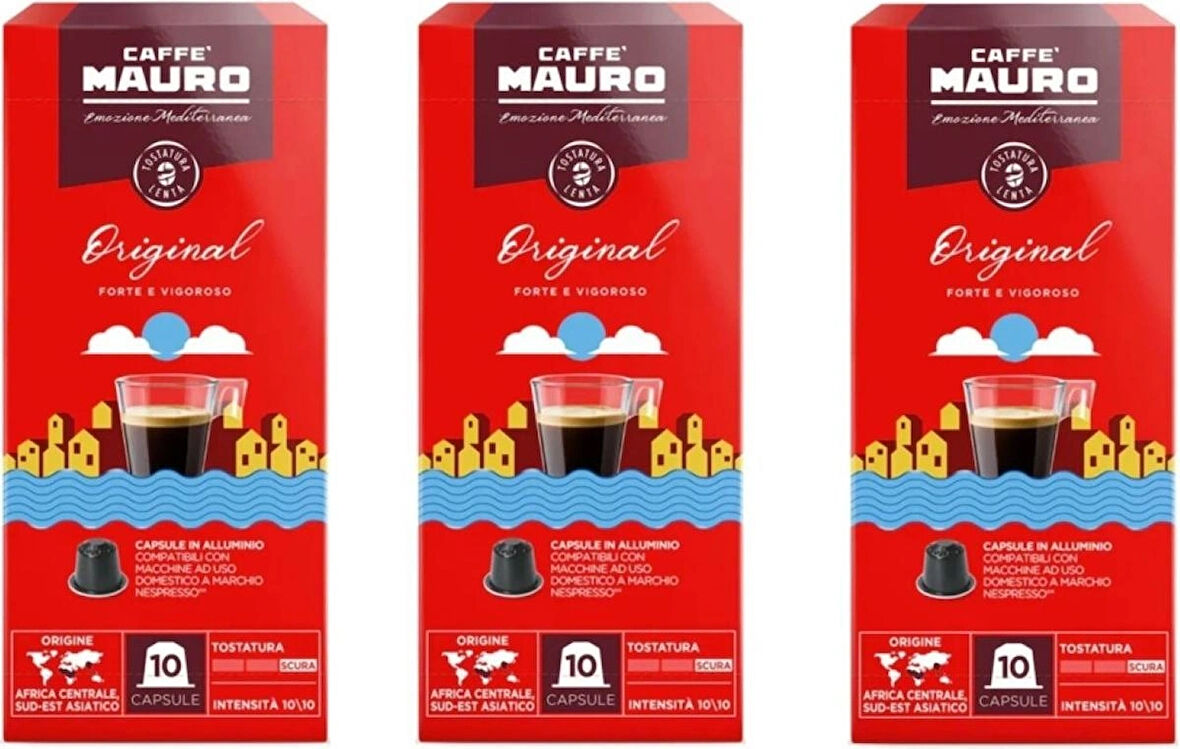 Caffe Mauro Original Nespresso Kapsül Kahve 30 kapsul