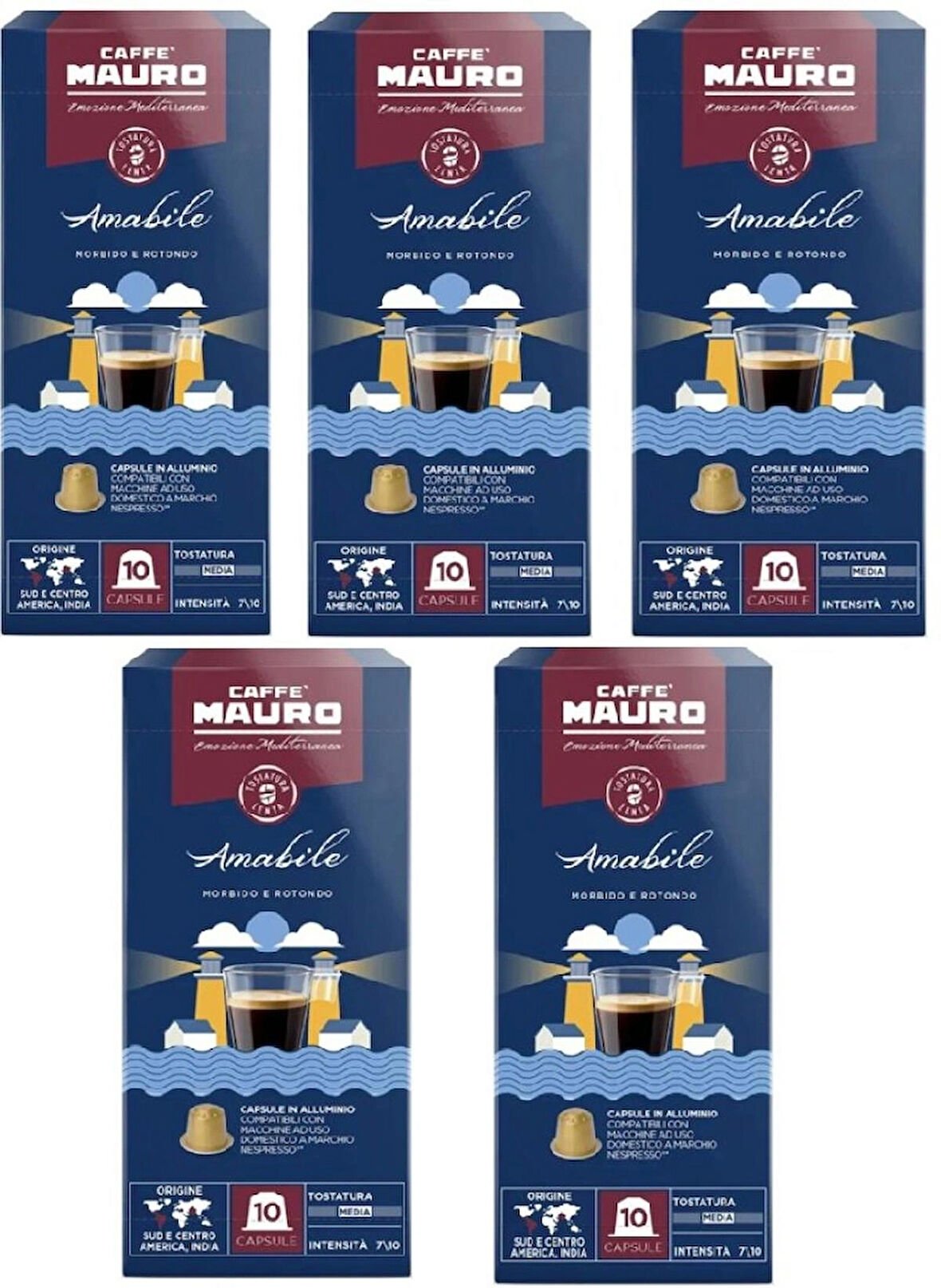 Caffe Mauro Amabile Nespresso Kapsül kahve 50 kapsul