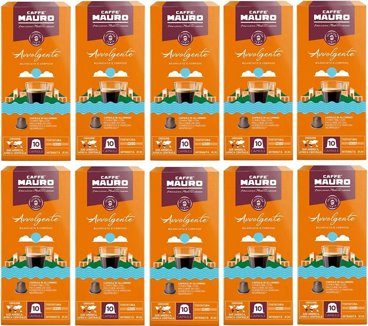 Caffe Mauro Avvolgente Nespresso Kapsül Kahve 100 kapsul