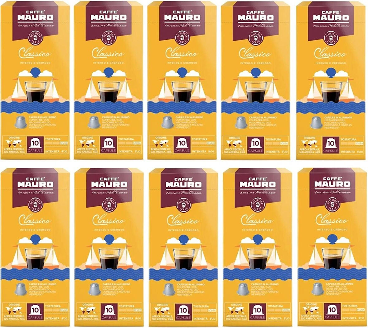 Caffe Mauro Classico Nespresso Kapsül Kahve 100 kapsul