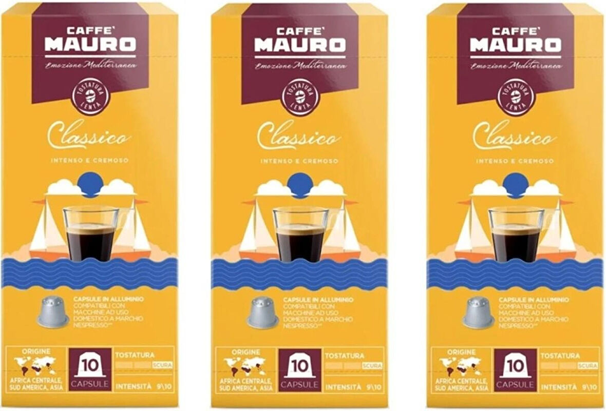 Caffe Mauro Classico Nespresso Kapsül Kahve 30 kapsul