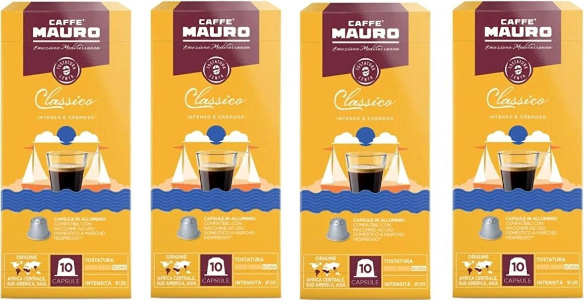 Caffe Mauro Classico Nespresso Kapsül Kahve 40 kapsul