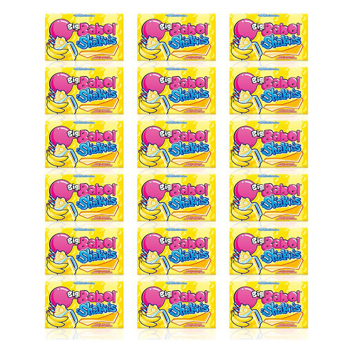 Big Babol Shakies Muz Aromalı Sakız 26 gr x 18 Adet
