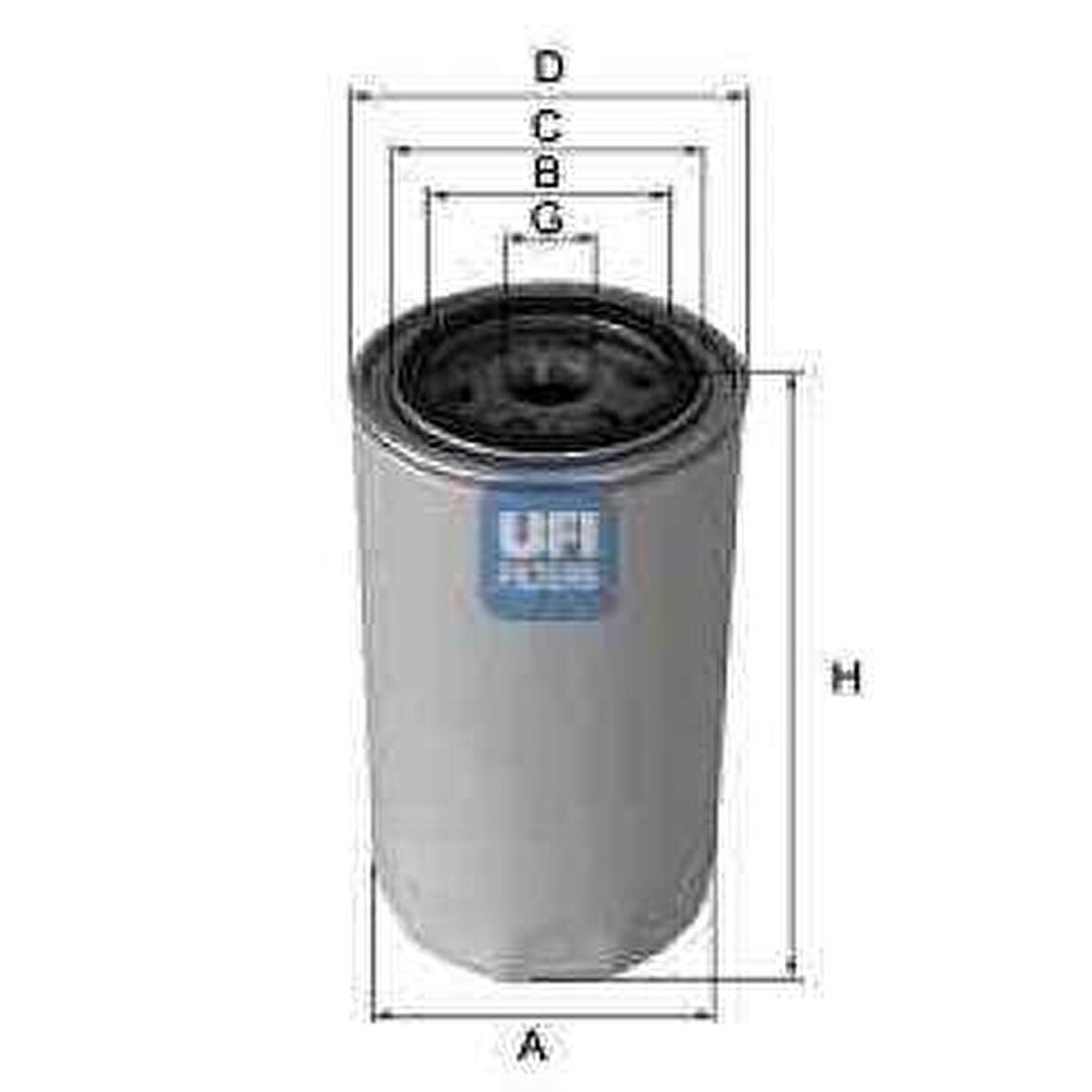YAG FILTRESI BOXER II JUMPER II DUCATO II 2.8TD - - 2.8HDI - 2.8JTD 03 06 - UFI 23.457.00