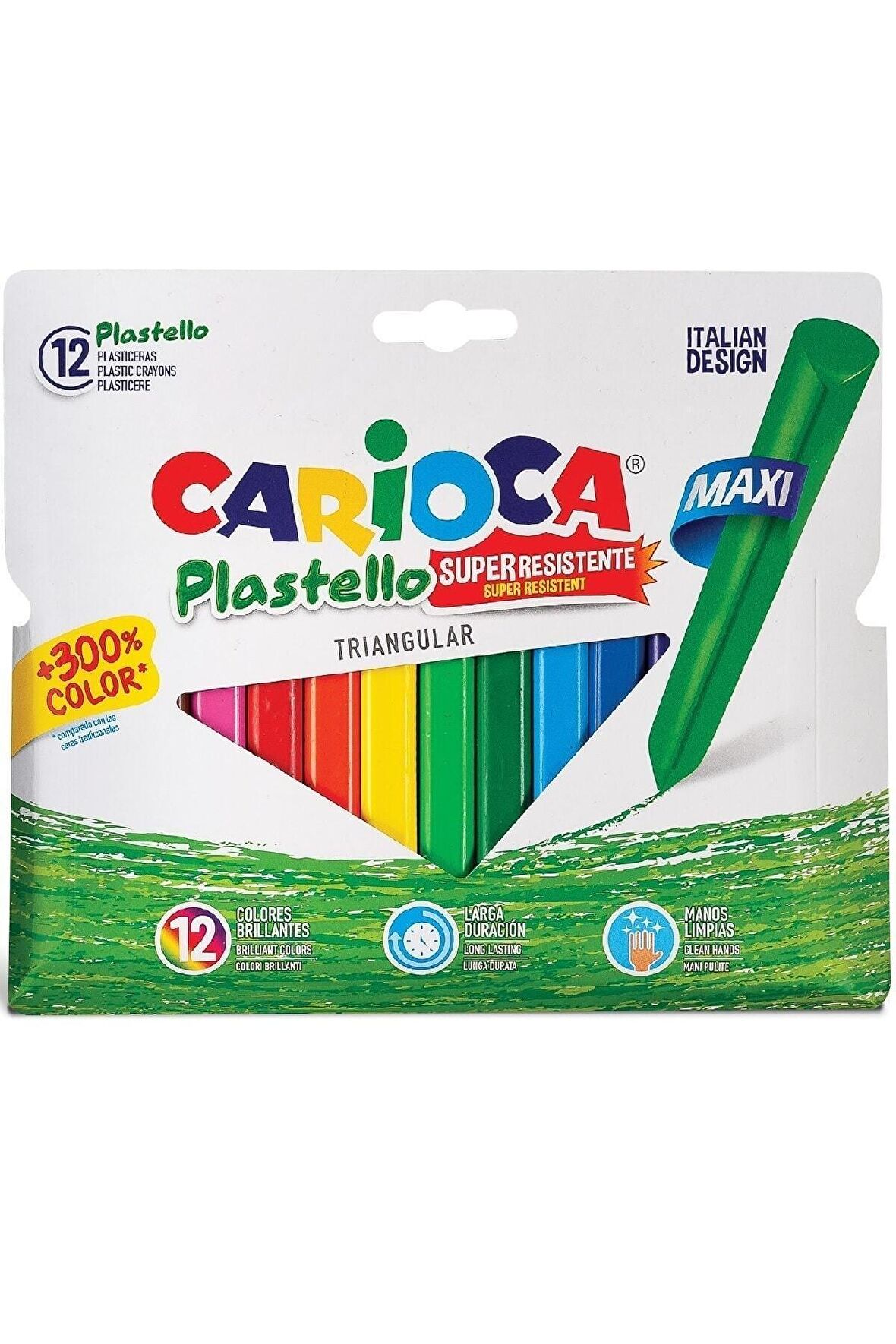 Carioca Plastello Jumbo Üçgen Pastel Boya