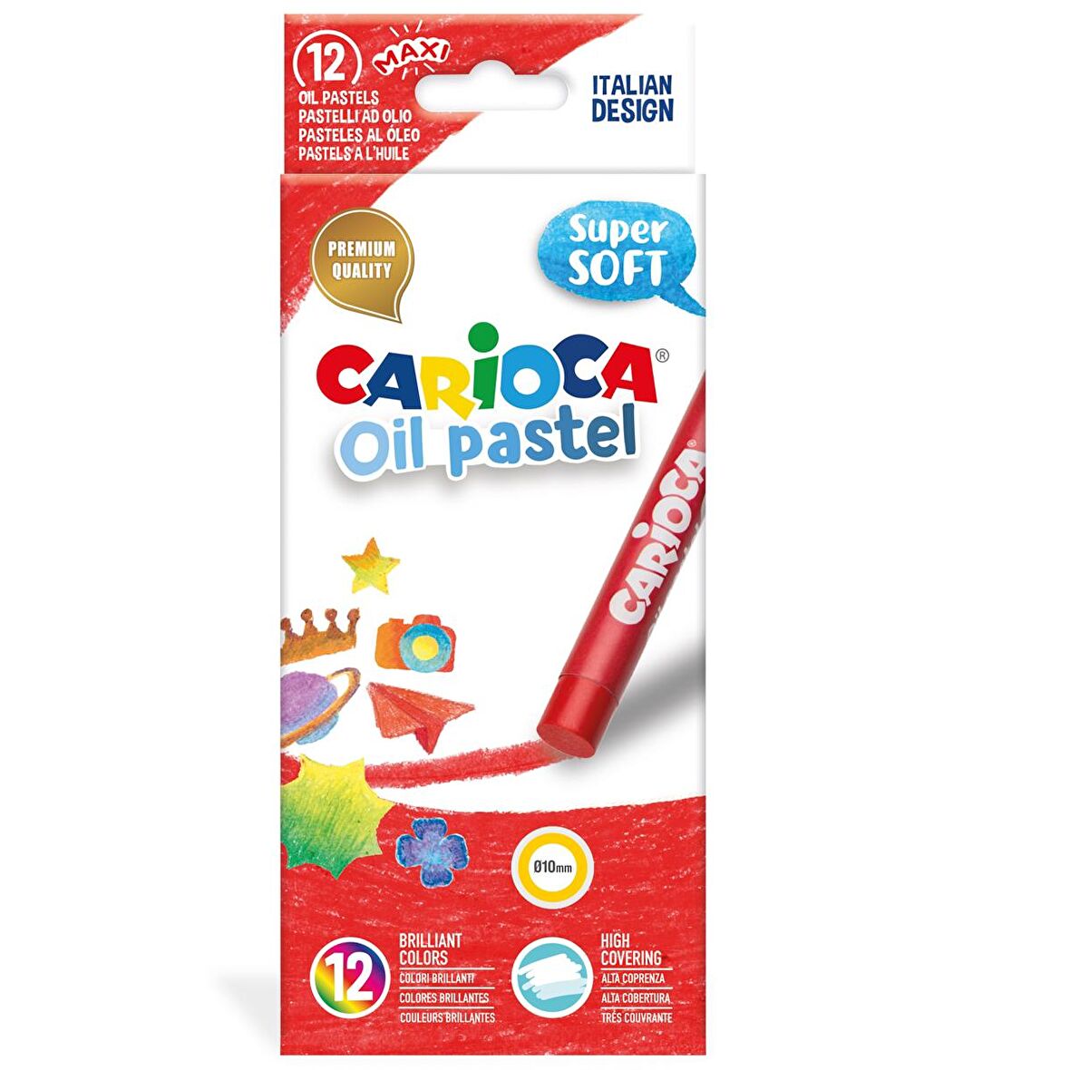 Carioca Yağlı Pastel Boya Kalemi 12'Li 43277