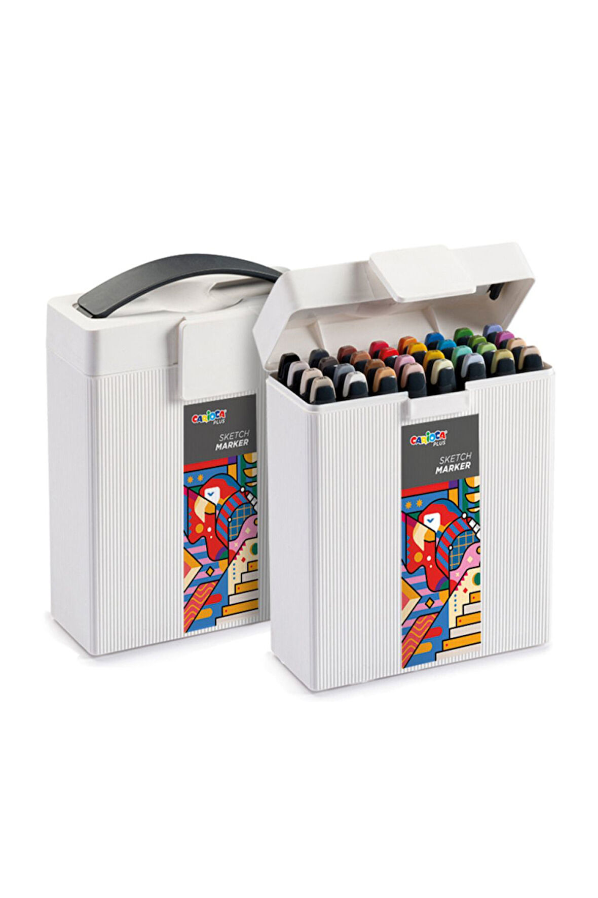 CARİOCA PLUS SKETCH MARKER ÇİFT TARAFLI ÇİZİM KALEMİ 32 RENK