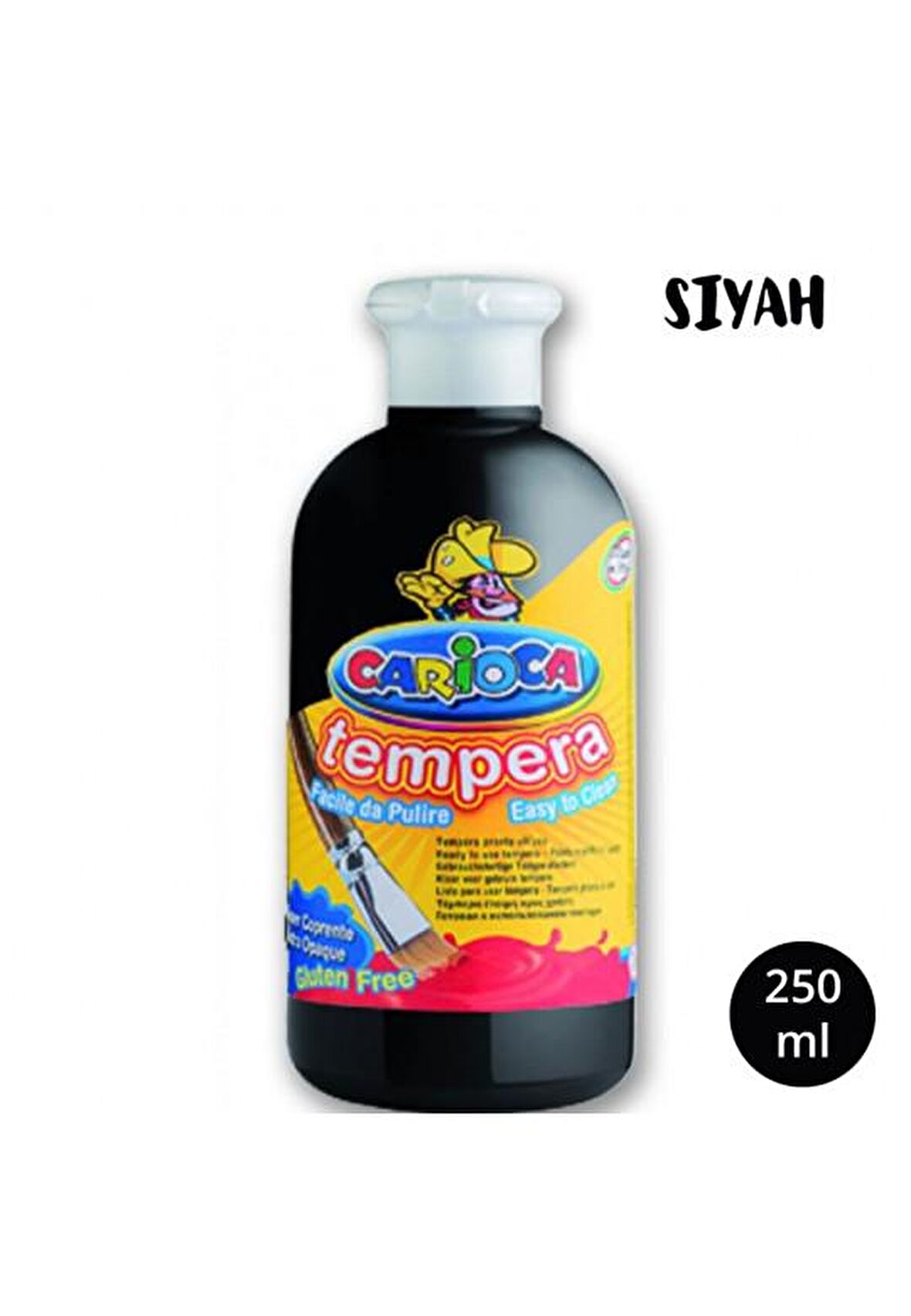 Carioca Ko024/02 Guaj Boya (Süper Yıkanabilir) 250 Ml Siyah