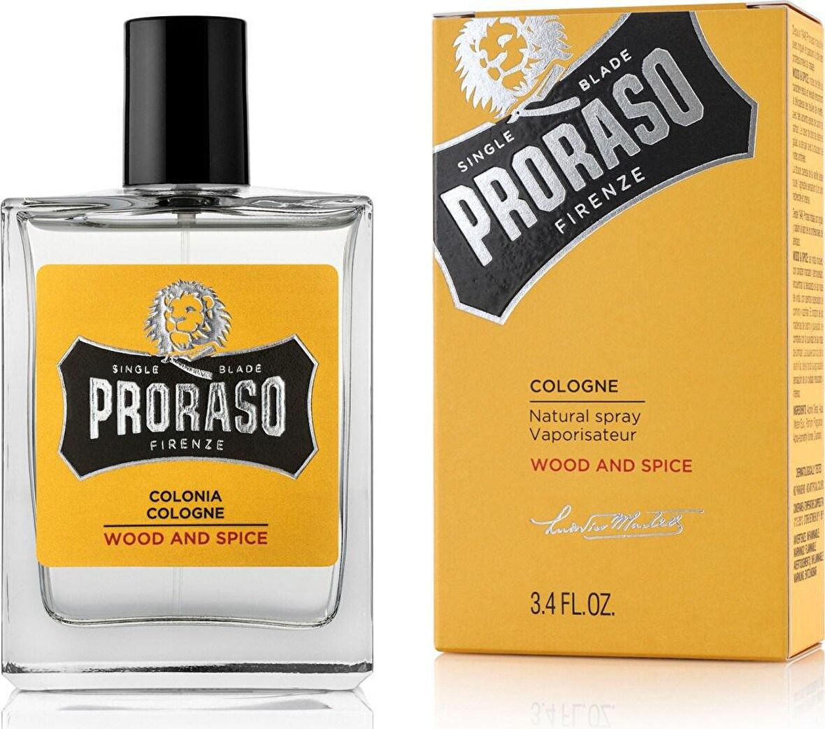 Proraso Odunsu 70 Derece Cam Şişe 100 ml Kolonya