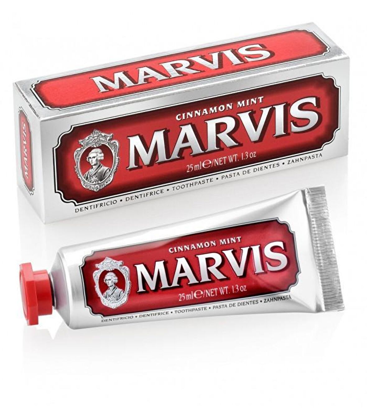 Marvis Cinnamon Mint Nane & Tarçın Aromalı Beyazlatma Doğal Diş Macunu 25 ml 