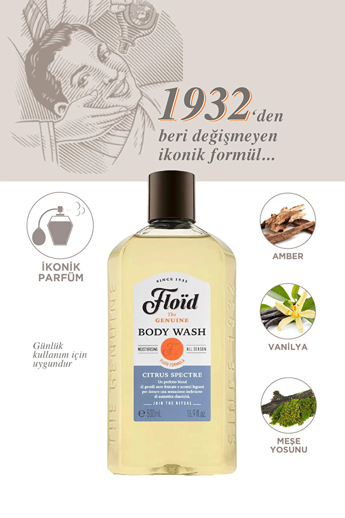 Floid The Genuine Citrus Spectre Body Wash 500 ml