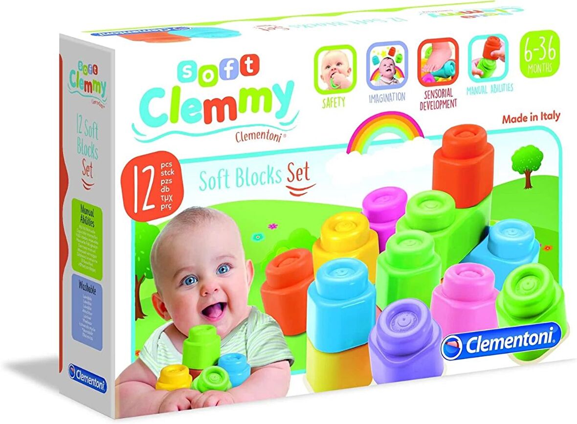 14706 Soft Clemmy - Yumuşak Blok Seti - 12 parça 6-36 ay