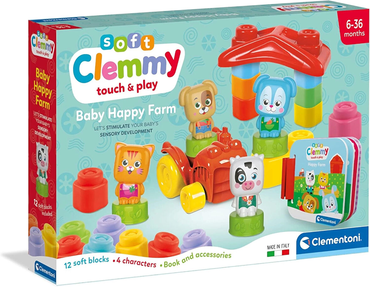 Clementoni Soft Clemmy Yumuşak Blok Bebek Hayvanlar Çiftliği 17884