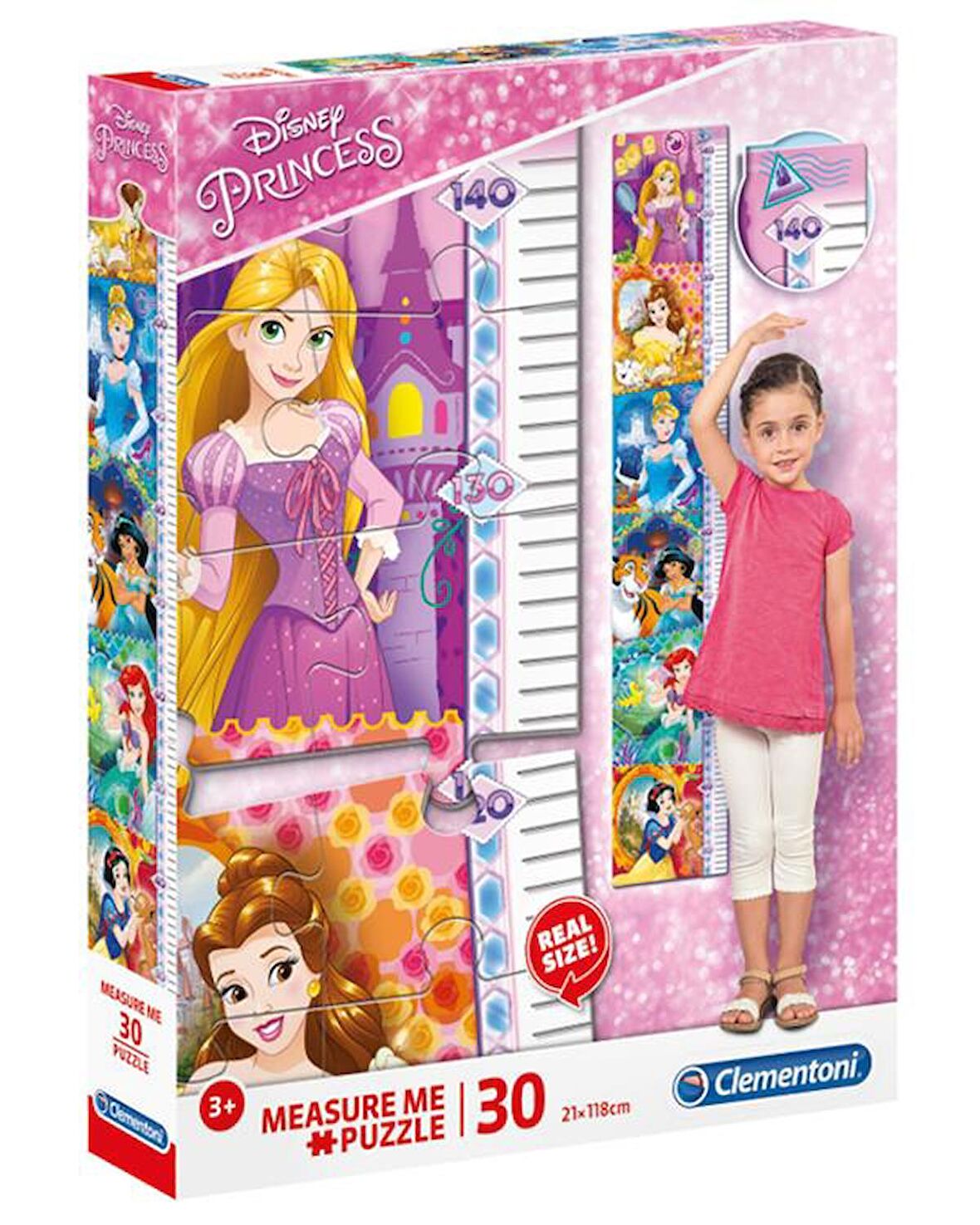 Clementoni Disney Princess 30 Parça Measure Me Puzzle 20328