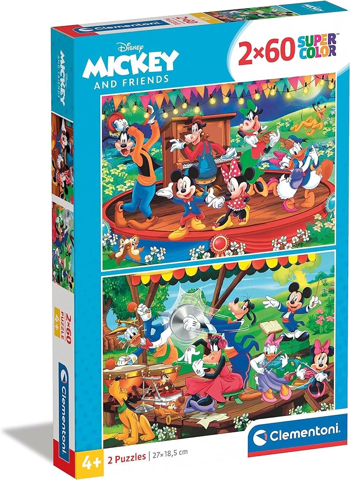 Clementoni- 2x60 Parça Puzzle  Mickey and Friends 21620