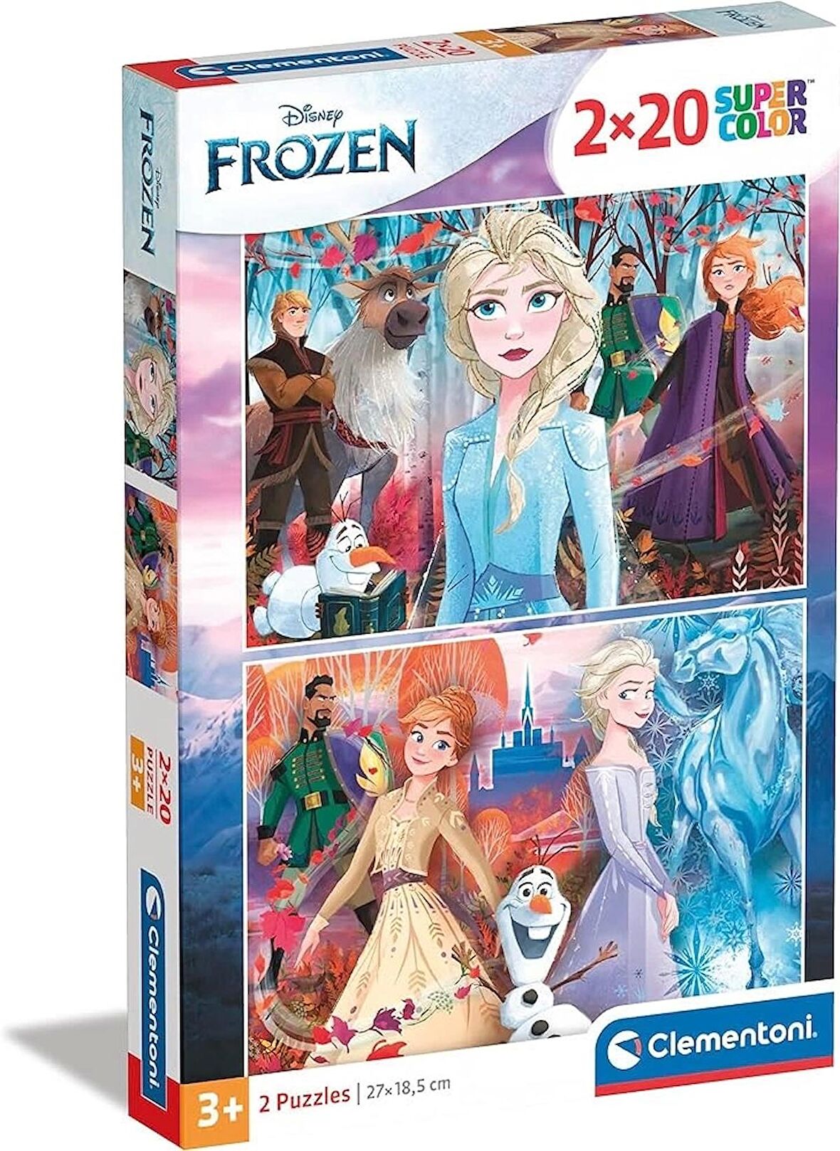 Clementoni 24759 Yapboz Disney Frozen 2, 2x20 Parça