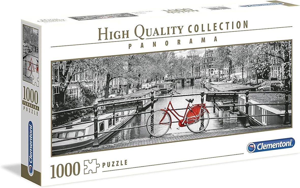 Clementoni Yetişkin Panorama Puzzle Amsterdam Bicycle 1000 Parça 39440