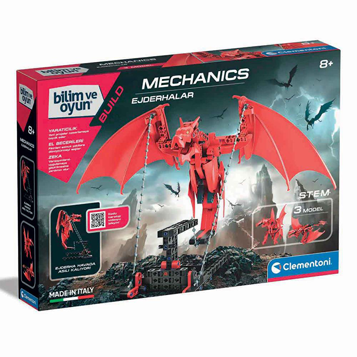 Clementoni 64327 Uçan Ejderha - Mekanik Laboratuarı +8 Yaş 64327