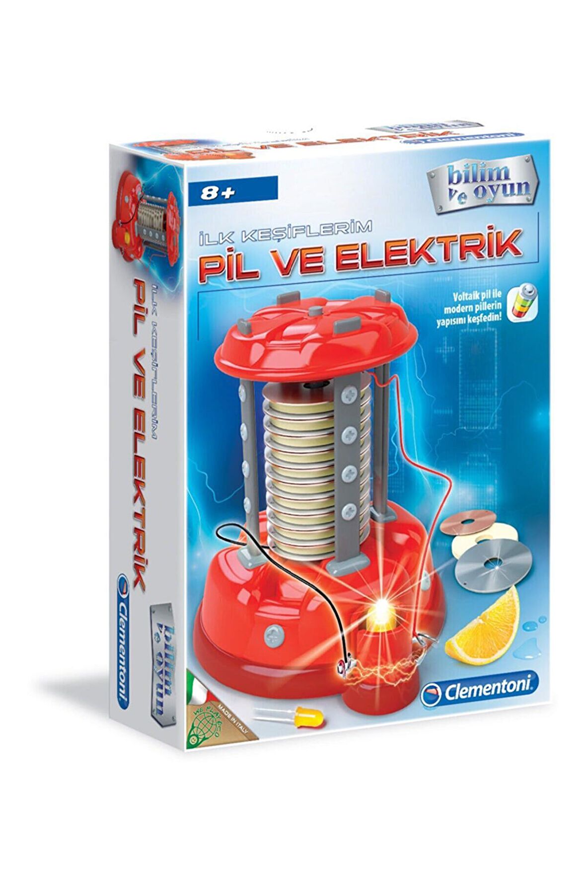 İlk Keşiflerim Seti Pil ve Elektrik Seti Bilim ve Oyun Clementoni