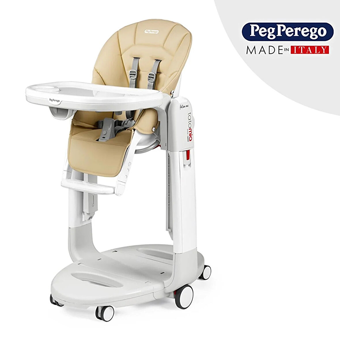 Peg Perego Tatamia Follow Me Mama Sandalyesi, Emniyet Kemerli, Salıncak Özellikli ve Yatarlı, 0 - 3 Yaş, Paloma