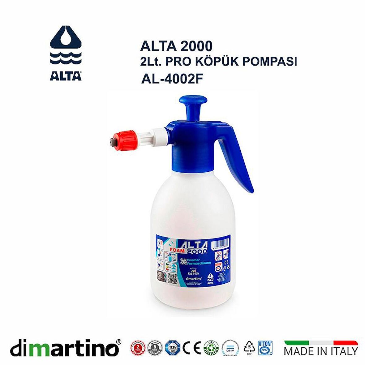 Dimartino  ALTA 2000 FOAM FPM VITON Köpük Pompası 2Lt.                