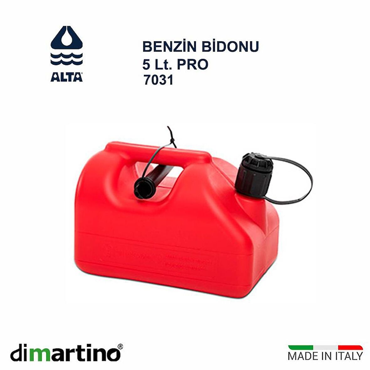 Dimartino Pro Benzin ve Yağ Bidonu 5 Lt 7031