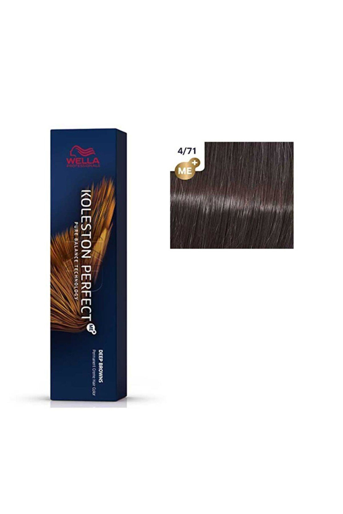 Wella Koleston Perfect Me+ Tüp Boya 4/71 Acı Kahve 60 Ml