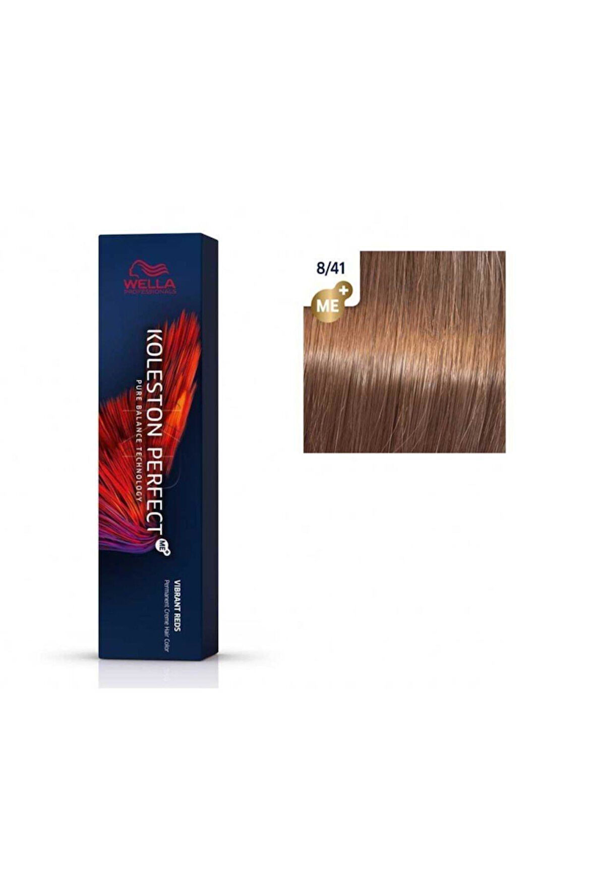 Wella Koleston Perfect Me+ Tüp Boya 60 ml 8/41 Açık Kumral Bakır
