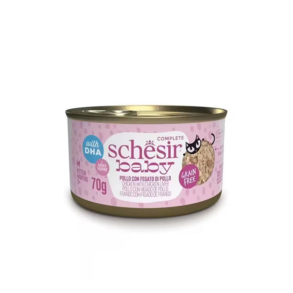 Schesir Tavuklu ve Karaciğerli Yavru Kedi Konservesi 70 gr x 6
