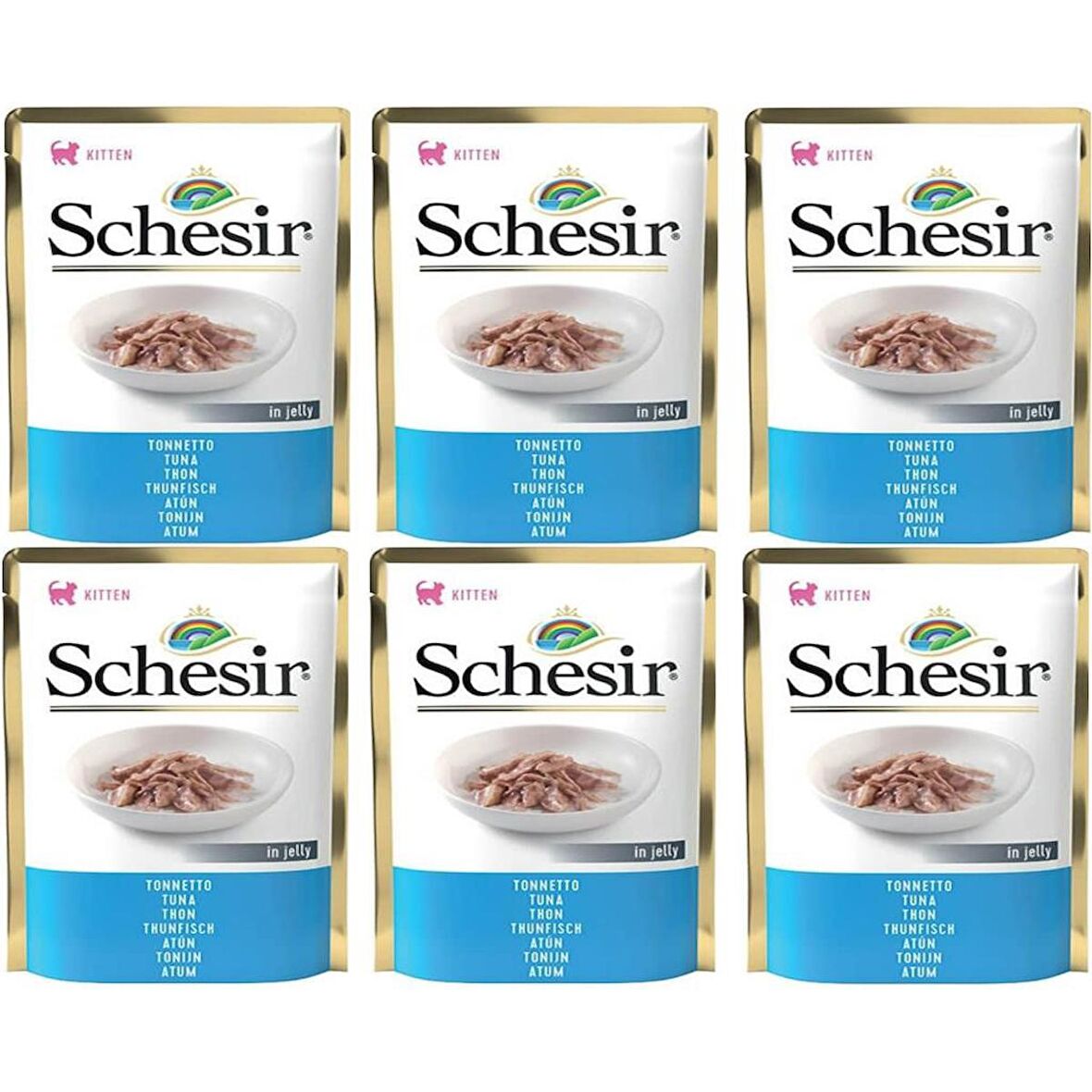 Schesir Jöle İçinde Ton Balıklı Yavru Kedi Konservesi 85gr*6 Adet