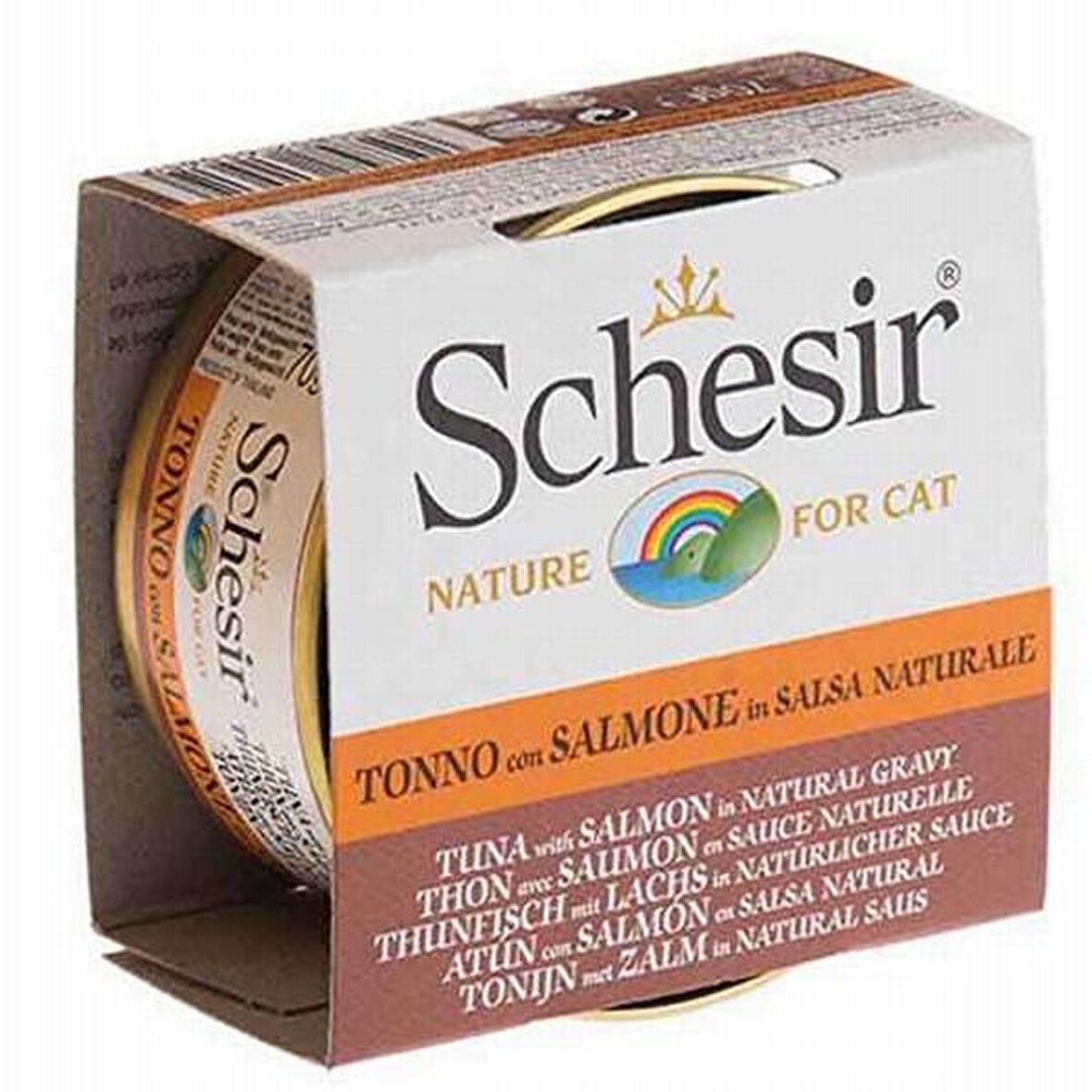 Schesir Soslu Tuna ve Somonlu Kedi Konservesi 70 Gr