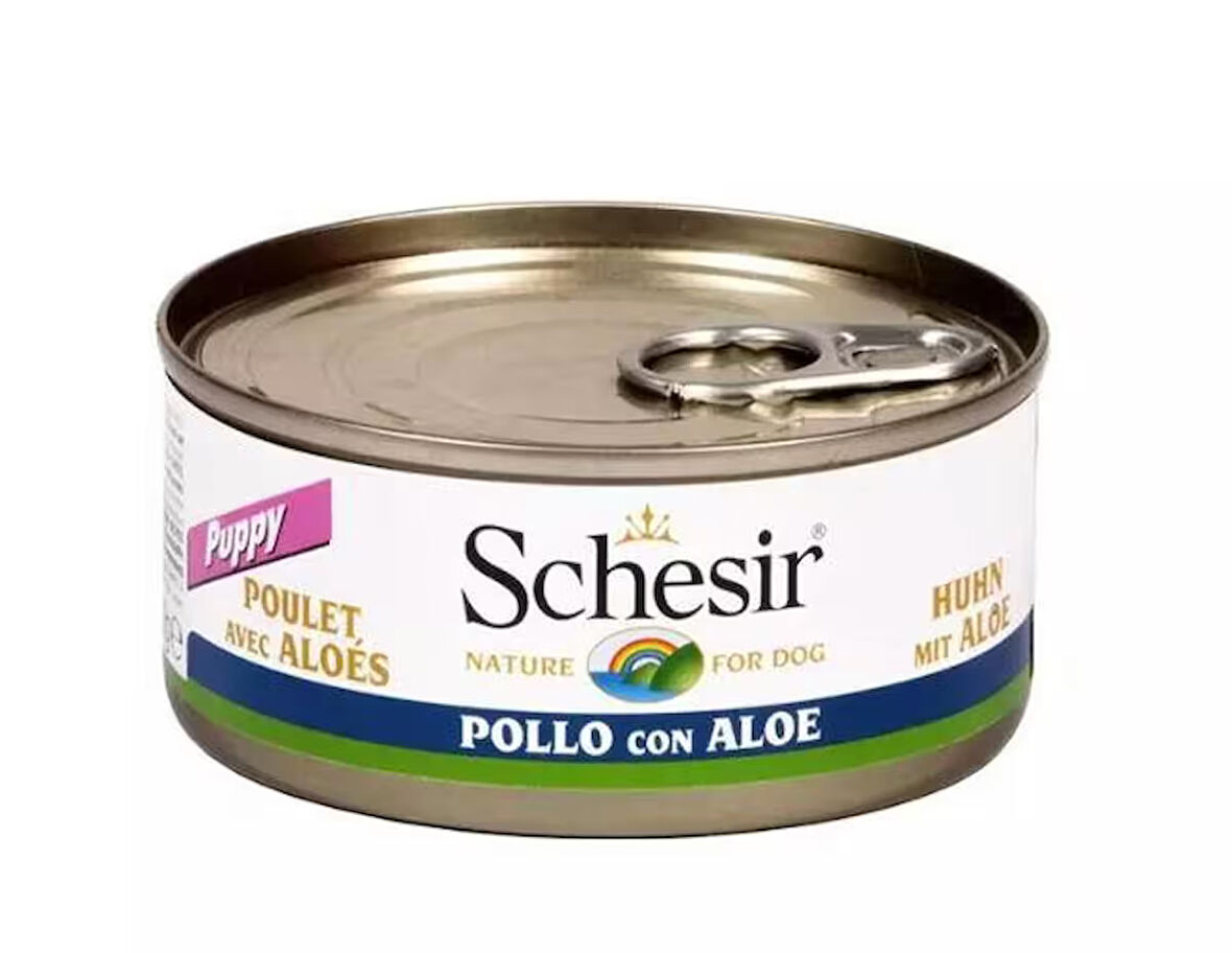 Schesir Aloe Tavuk Fileto Yavru Köpek Konservesi 150 Gr 12'li