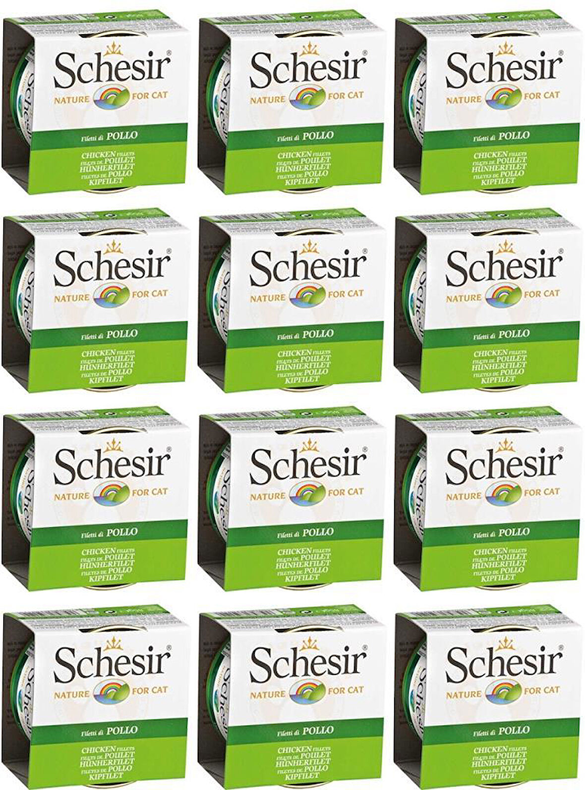 Schesir Pollo Jelly Tavuk Fileto Kedi Konservesi 85gr * 12 Adet