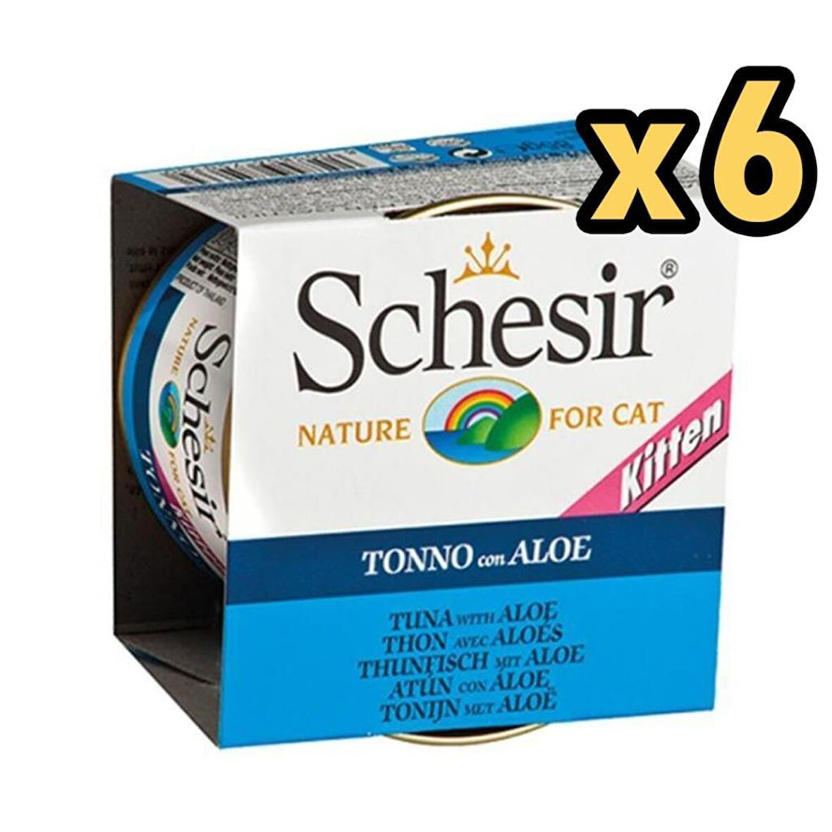 Schesir Kitten Ton Balıklı Ve Aloe Veralı Yavru Kedi Maması 85 gr x 6 Adet
