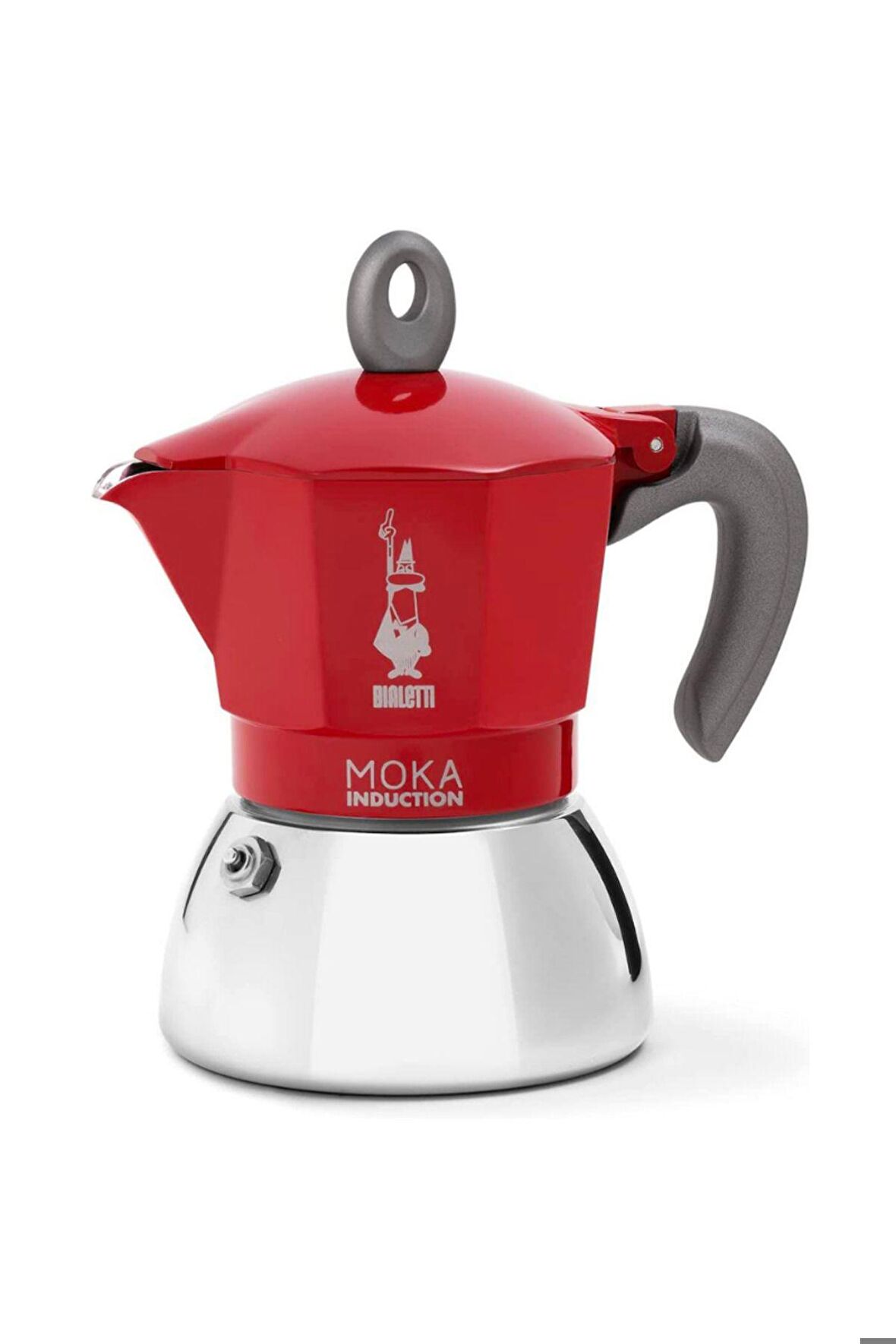 Indüksiyon Mokapot Kırmızı (6 CUP)