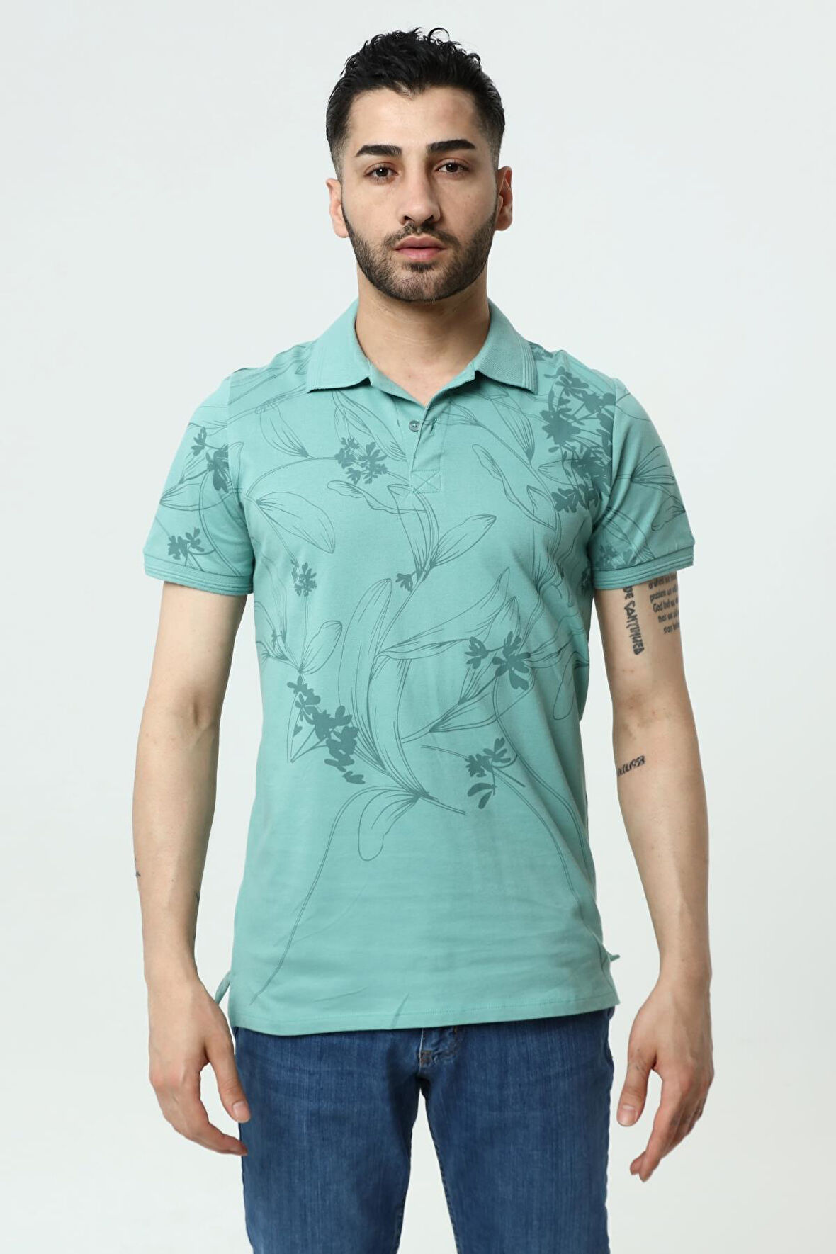 Guild 8006 Regular Fit Mint Yeşili T-Shirt