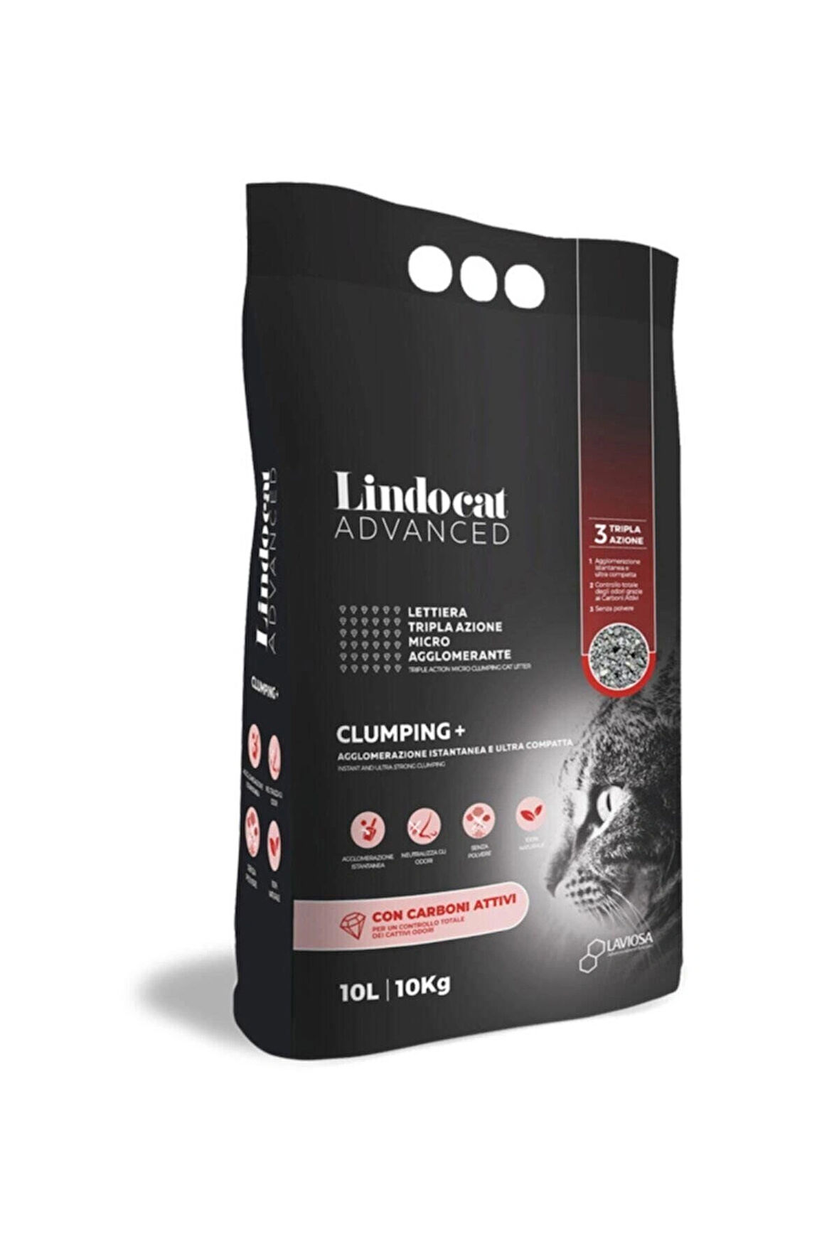 Lindocat Advanced Aktif Karbonlu Ekstra Topaklanan Kedi Kumu 10 kg