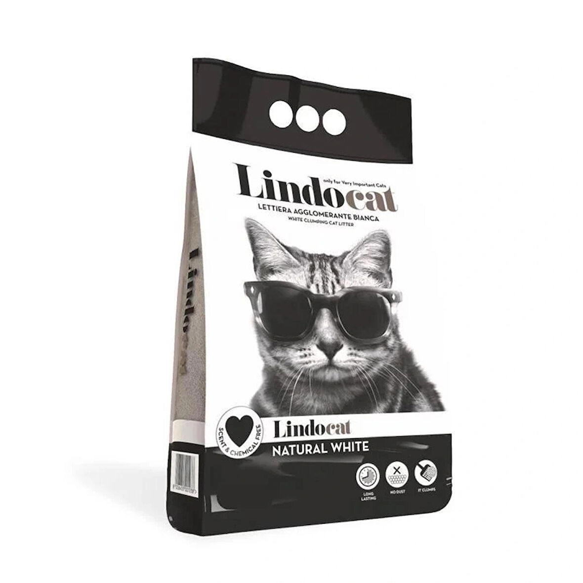 LindoCat Natural Kalın Taneli Kokusuz Topaklanan Kedi Kumu 10 lt