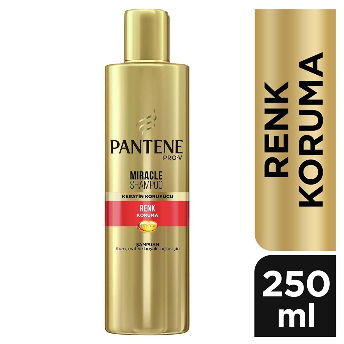 Pantene Miracle Şampuan Renk Koruma Keratin Koruyuculu 250 ml, Kuru, Mat ve Boyalı Saçlar İçin