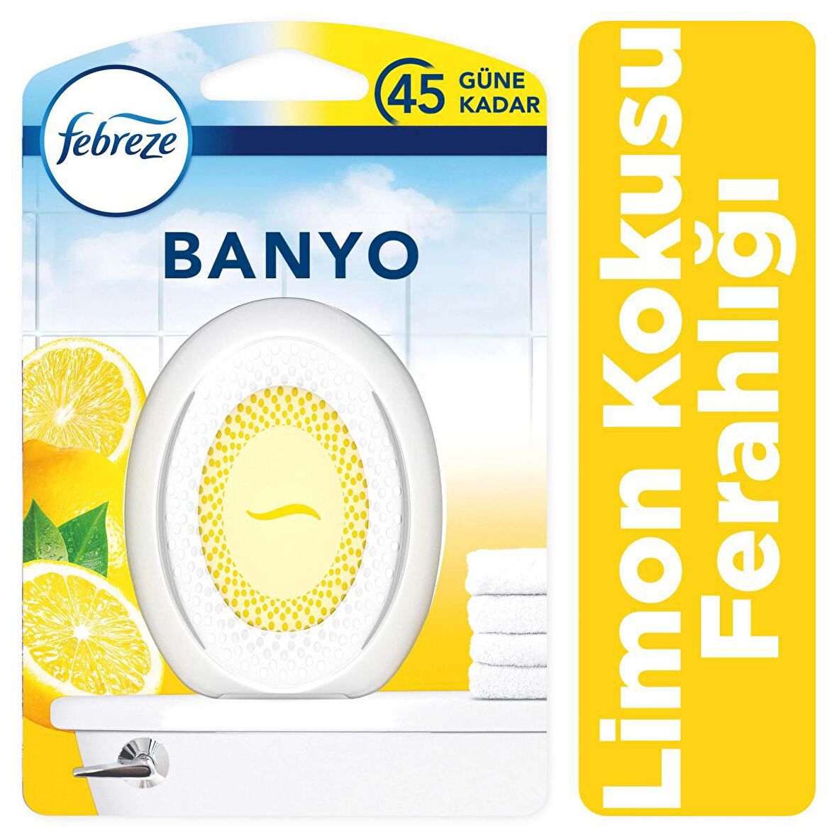 Febreze Hava Ferahlatıcı Banyo Oda Kokusu Limon Kokusu Ferahlığı