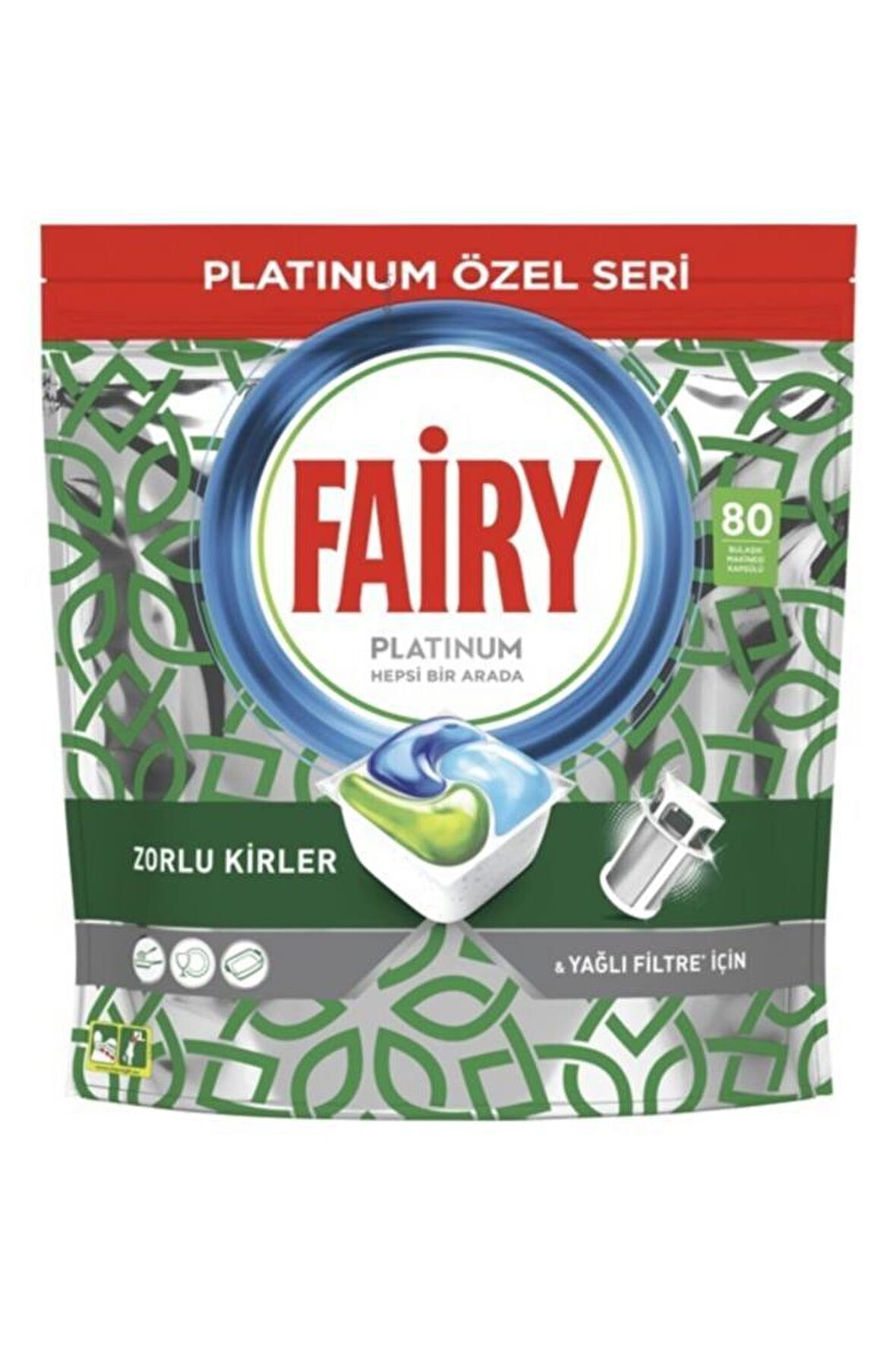 Fairy Platinum 80 Yıkama Tablet Bulaşık Makinesi Deterjanı 80 Adet 