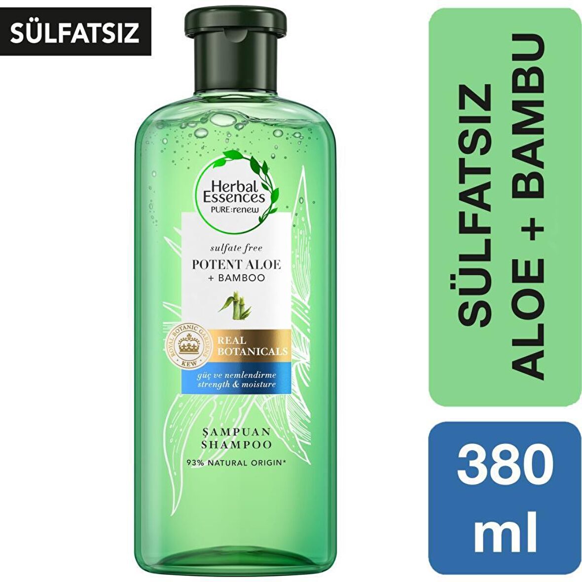 Aloe Gücü + Bambu 380 Ml Şampuan