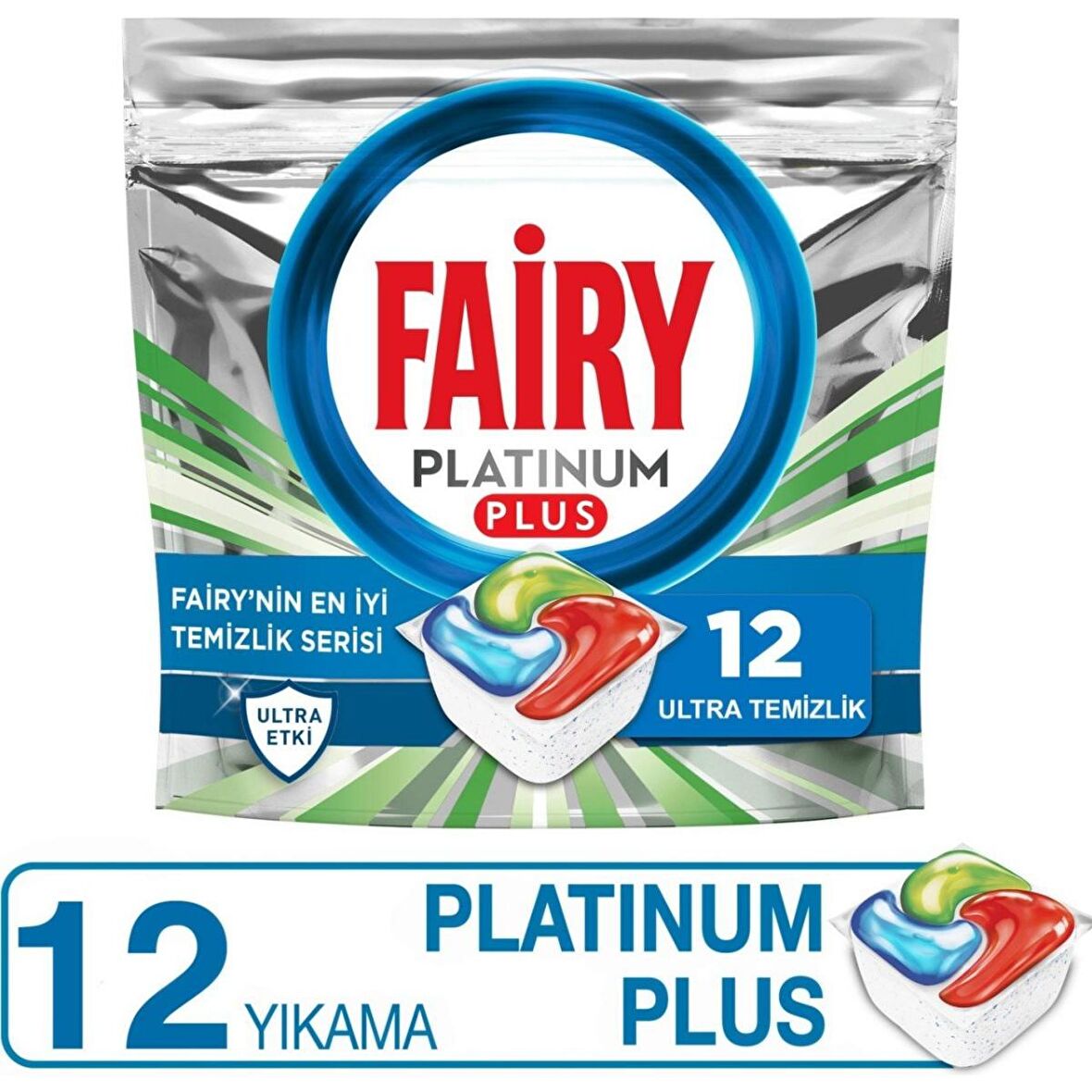 Fairy Platinum Plus 12 Yıkama Tablet Bulaşık Makinesi Deterjanı 12 Adet 