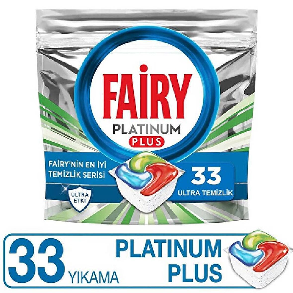 Fairy Platinum Plus 33 Yıkama Tablet Bulaşık Makinesi Deterjanı 33 Adet 